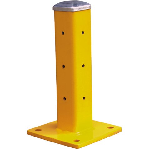 Poteau et lisse de protection poteau hauteur 480 mm coin