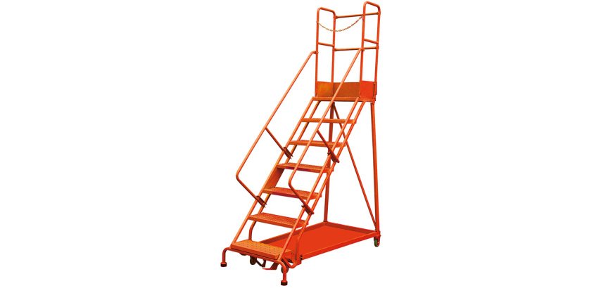 Escabeau de sécurité à immobilisation automatique 7 marches