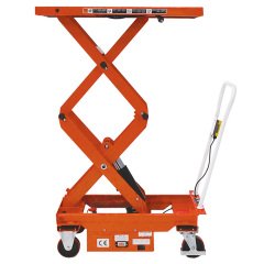 Table élévatrice semi-électrique 800 kg dimensions 1260 x 520 mm