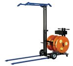 Dévidoir mobile palette pour feuillards PP et PET