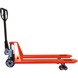 Transpalette manuel premium 2500 kg roues directrices polyuréthane boggies polyuréthane