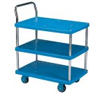 Servante plastique 200 kg 3 plateaux