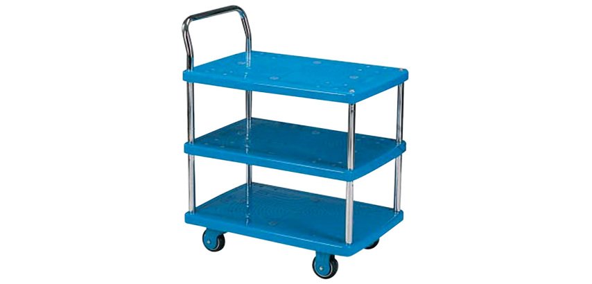 Servante plastique 200 kg 3 plateaux