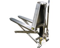 Transpalette manuel haute levée inox 316 1000 kg largeur 680 mm