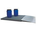 Plancher de rétention galvanisé charge 2000 kg capacité 125 litres