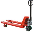 Transpalette manuel silencieux 2500 kg roues directrices caoutchouc boggies polyuréthane (standard)