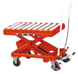 Option rouleaux montés sur plateau fixe tables 1010 x 520 mm