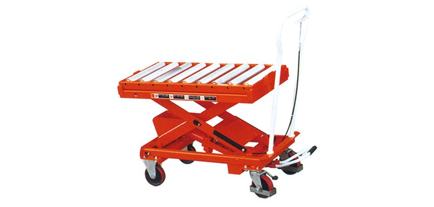 Option rouleaux montés sur plateau fixe tables 1010 x 520 mm