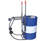 Chariot porte-fût basculant acier 300 kg