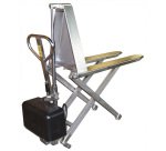 Transpalette électrique haute levée inox 316 1000 kg largeur 560 mm