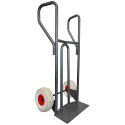 Diable acier incurvé poignée fermée DVPF400 – Capacité 400 kg