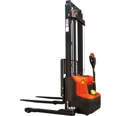 Gerbeur électrique lithium longerons encadrants capacité 1200 kg levée 2814 mm