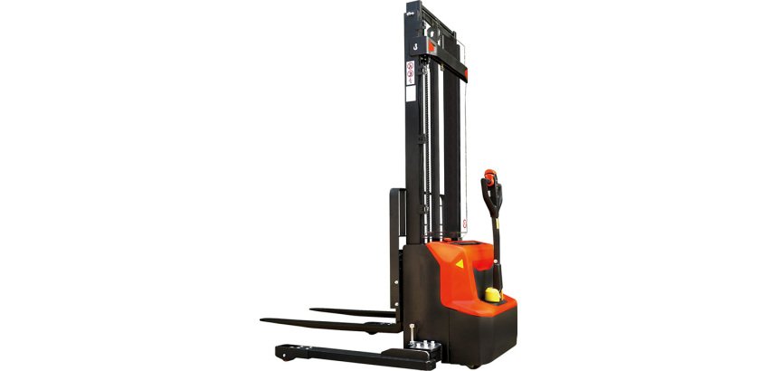 Gerbeur électrique lithium longerons encadrants capacité 1200 kg levée 2814 mm