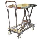 Table élévatrice manuelle inox 304