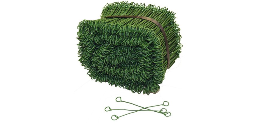 Liens à deux boucles acier plastifié différentes longueurs - Boîte de 1000