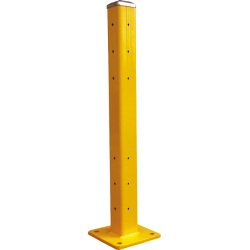 Poteau et lisse de protection poteau hauteur 1090 mm coin