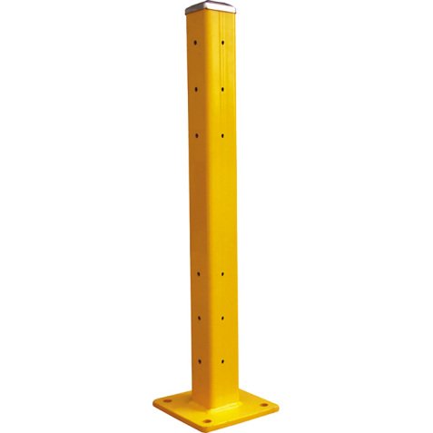 Poteau et lisse de protection poteau hauteur 1090 mm coin