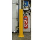 Poteau cylindrique et arceau de protection hauteur totale 900 mm