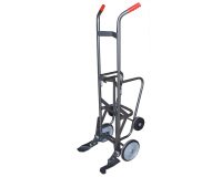 Diable porte-fût acier à basculement assisté 500 kg