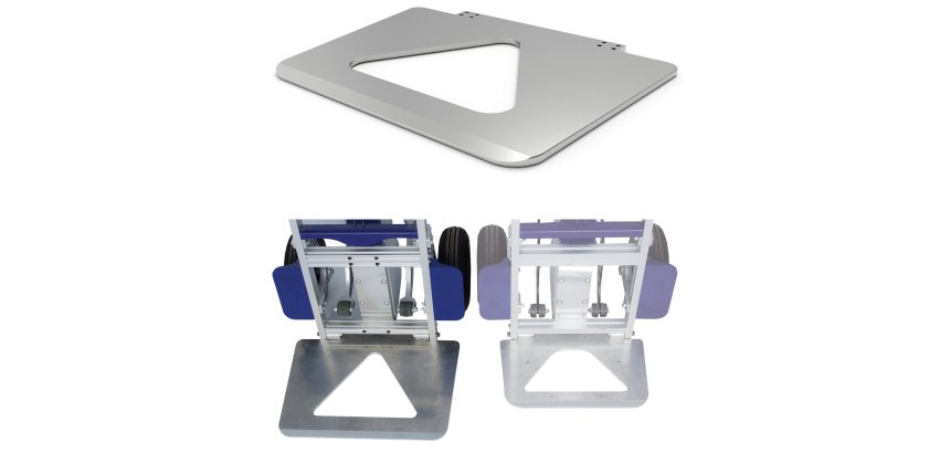 Grande bavette 476 x 340 mm pour diable électrique DMEG et DCE