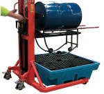 Chariot porte-fût basculant acier 300 kg