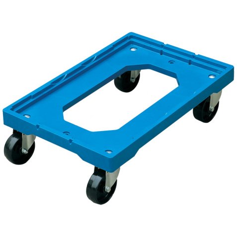 Plateforme roulante plastique 250 kg (plateau grillagé)