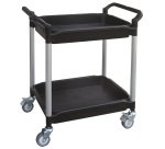 Servante polyvalente 180 kg 2 plateaux rebords hauts
