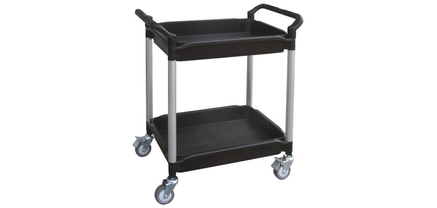 Servante polyvalente 180 kg 2 plateaux rebords hauts