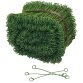 Liens à deux boucles acier plastifié 120 mm VERT, par boîte de 1000 pièces