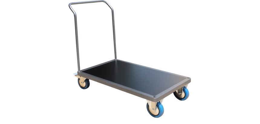 Chariot acier 1200 x 800 mm 1 timon simple