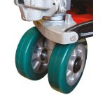 Transpalette manuel silencieux 2500 kg roues directrices caoutchouc boggies polyuréthane (standard)