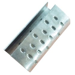 Chapes pour feuillards PP et PET semi-ouvertes renforcées 12 mm