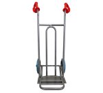 Diable acier incurvé poignée ouverte avec bavette rabattable DVPO-BR – Capacité 250 kg