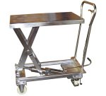Table élévatrice manuelle inox 304