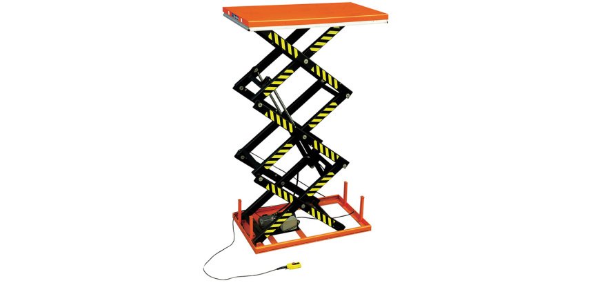 Table élévatrice électrique triple ciseaux 2000 kg
