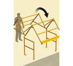 Barrière écluse basculante