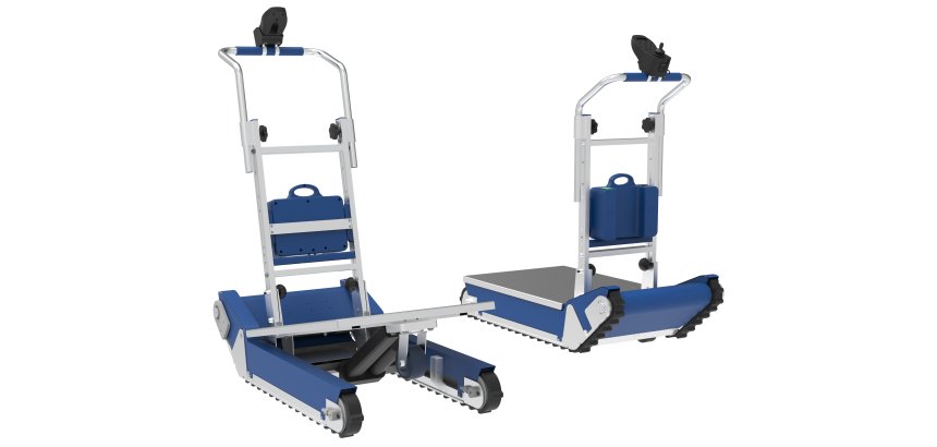 Diable monte-escaliers électrique aluminium à chenilles 310 kg