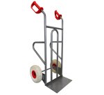 Diable acier droit poignée ouverte chargement vertical et horizontal 250 kg roues roues premium increvables