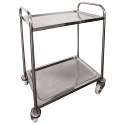 Servante inox 304 100 kg 2 plateaux