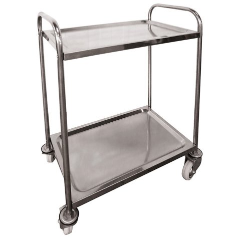 Servante inox 304 100 kg 2 plateaux
