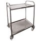 Servante inox 304 100 kg 2 plateaux