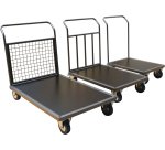 Chariot acier 600 x 800 mm 1 timon renforcé