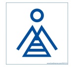 Panneau signalétique Femme Marinière - 125 x 125 mm