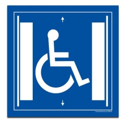 Panneau Signalisation - Ascenseur pour les personnes en situation de handicap
