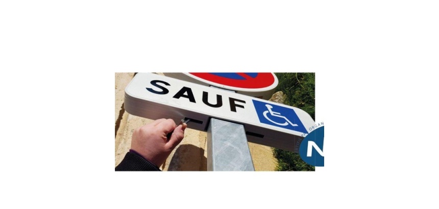 Kit Panneau de Stationnement pour PMR EUROP - Recto/Verso