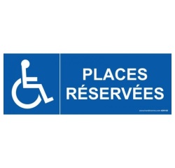Signalisation - Places réservées - handicapé