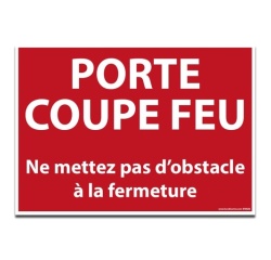 Signalisation - PORTE COUPE FEU...