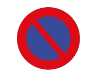 panneau rond interdit de stationner