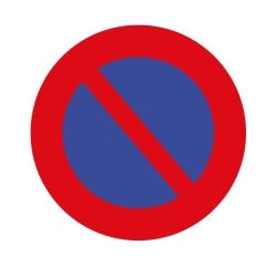 panneau rond interdit de stationner