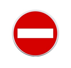 panneau rond sens interdit